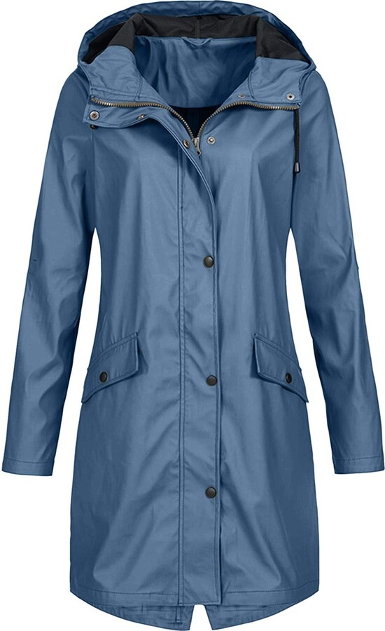 DGHM adult rain coat warm waterproof jackets women belted padded coat