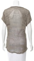 Thumbnail for your product : Helmut Lang Open Knit Short Sleeve Top