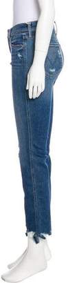 Mother Mid-Rise Straight-Leg Jeans w/ Tags