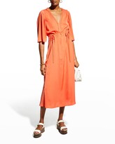 Thumbnail for your product : Kobi Halperin Tonya Cinched-Waist Midi Dress