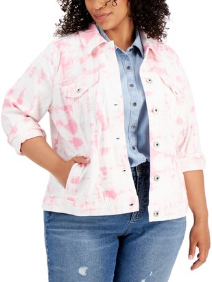 macys plus size jean jacket