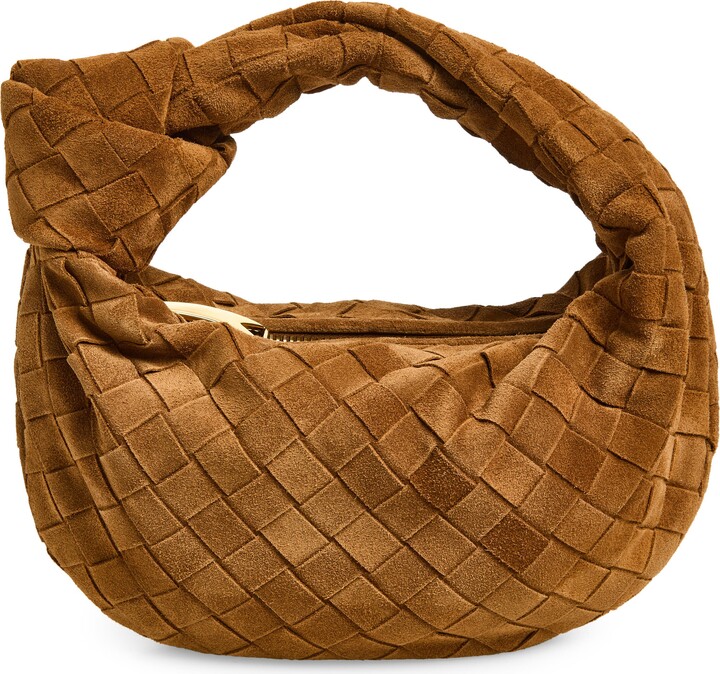Bottega Veneta Mini Jodie Suede Top Handle Bag