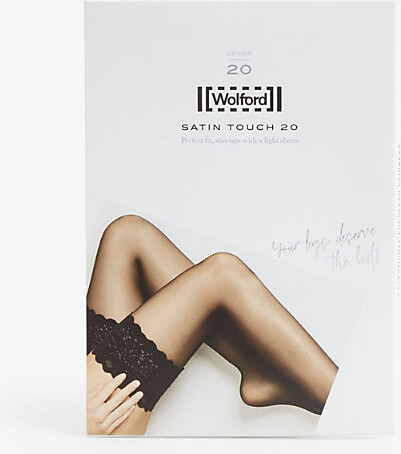 Wolford Womens Gobi Satin Touch 20 Denier Hold-Ups M