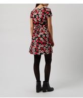 Thumbnail for your product : New Look Black Rose Print V Neck Tea Dress