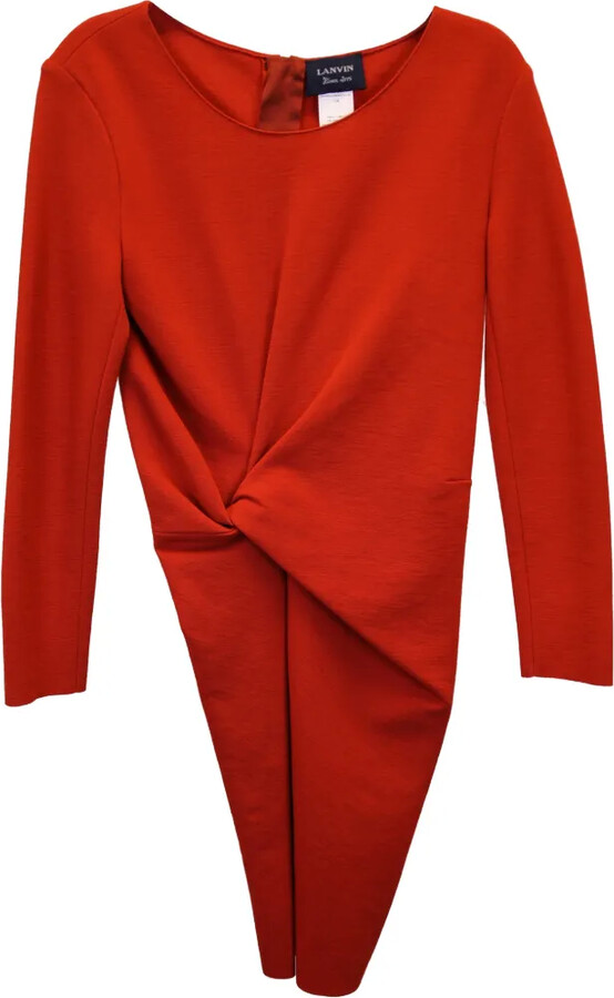 LANVIN Pre-Owned Crew-Neck Dress