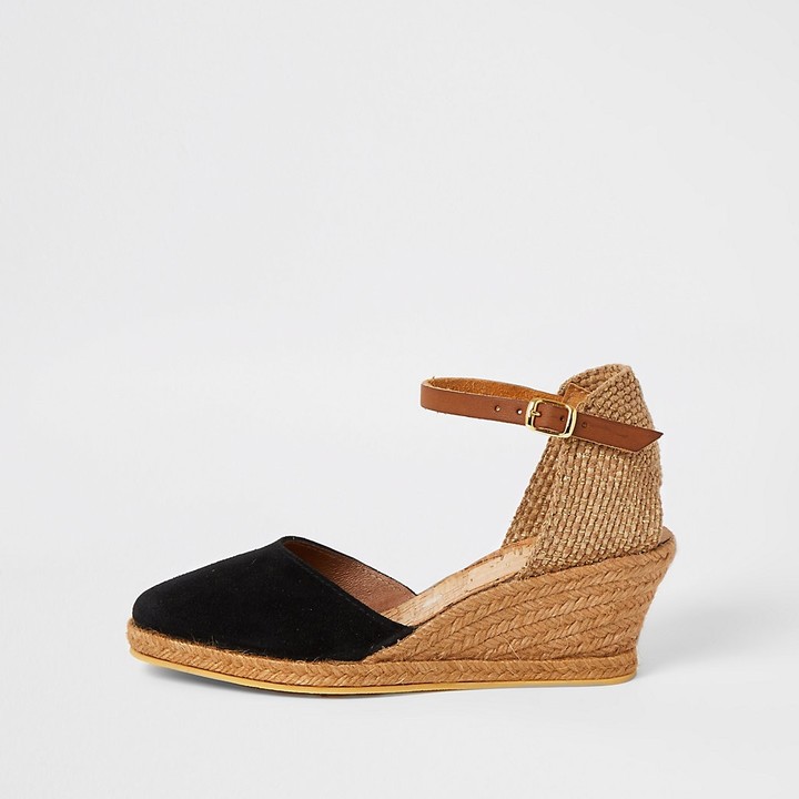 beige studded flatform espadrille wedges river island
