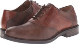 Thumbnail for your product : Johnston & Murphy Tabor Saddle Dress Oxford (Brown Oiled Nubuck/Mahogany) Men's Plain Toe Shoes