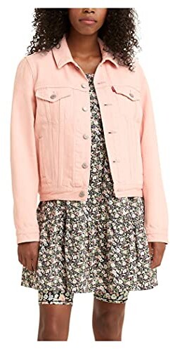 plus size pink jean jacket