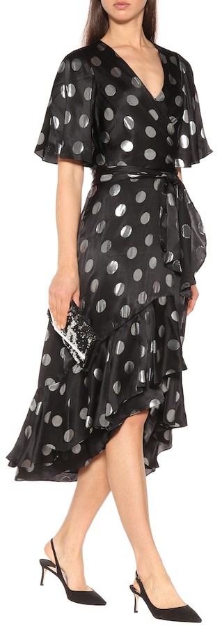 sareth dot wrap dress