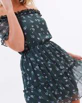 Thumbnail for your product : Miss Selfridge Floral Tiered Bardot Dress