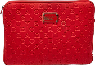 Marc by Marc Jacobs Red Polyester Dreamy Logo Laptop Case