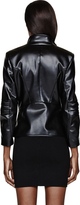 Thumbnail for your product : Altuzarra Black Leather Layered Short Spring Overcoat
