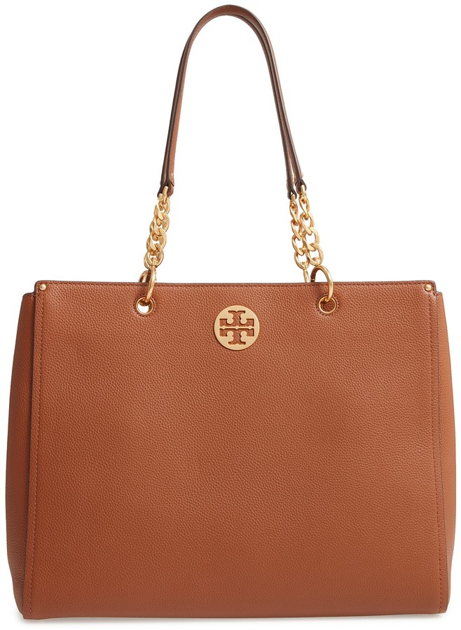 everly leather tote