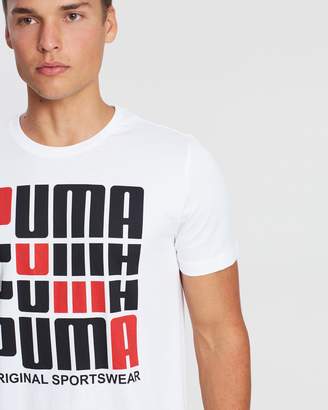 Puma Repeat Brand Graphic Tee