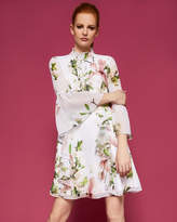 Thumbnail for your product : Ted Baker BECCAA Harmony ruffle high neck dress