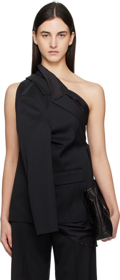 MM6 MAISON MARGIELA Black Wool Tailoring Blazer