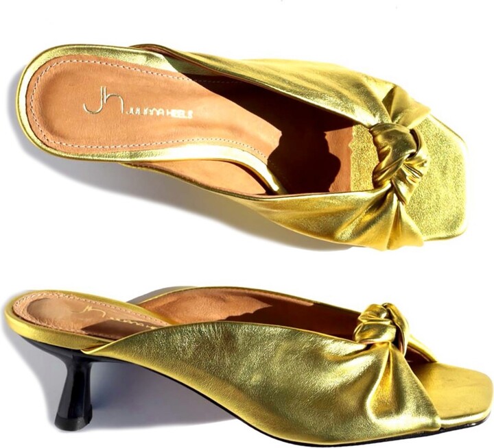 Gold kitten heels Clearance