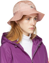 Thumbnail for your product : Moncler Pink Logo Bucket Hat