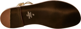 Valentino Vlogo Stud Detail Leather Sandal