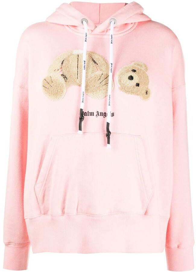 Palm Angels Bear Over hoodie - ShopStyle