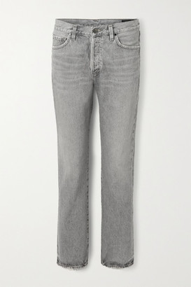 grey straight jeans womens