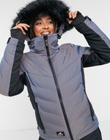 Thumbnail for your product : Surfanic Aspen 10K-10K padded ski jacket in black pearl