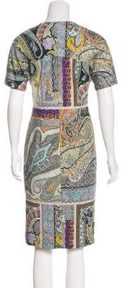 Etro Knee-Length Short Sleeve Dress