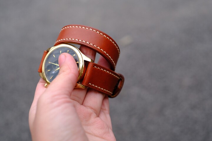 Double Wrap Leather Watch Band, Strap Strap, Long For Apples Watch, Custom