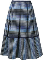Erdem - striped midi skirt - women - Soie/coton/Spandex/Elasthanne/Polyimide - 8