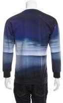Thumbnail for your product : Calvin Klein Collection Abstract Print Neoprene Sweatshirt w/ Tags