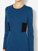 Thumbnail for your product : Tibi Houndstooth Long Sleeve Dress