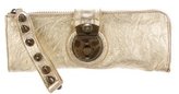 Thumbnail for your product : Thomas Wylde Metallic Leather Wristlet