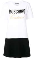 Thumbnail for your product : Moschino logo print T-shirt dress