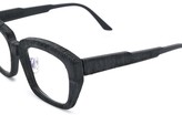 Thumbnail for your product : Kuboraum Textured Rectangular-Frame Sunglasses