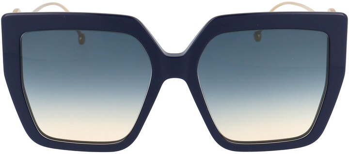 fendi oversized square sunglasses
