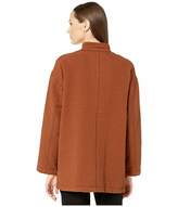 Thumbnail for your product : Eileen Fisher Organic Cotton Channels Stand Collar Jacket
