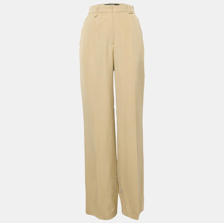 Pre-Owned Jacquemus Women's Silk Blend High Rise Le Papier Trousers