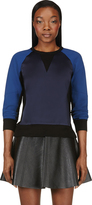 Thumbnail for your product : Rag and Bone 3856 Rag & Bone Navy Panelled Kent Crewneck Sweater