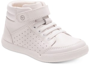 stride rite white high top shoes
