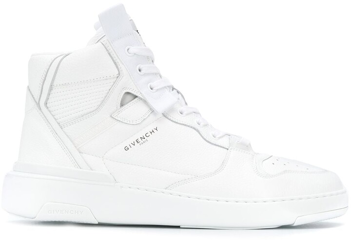 Givenchy High-Top Leather Sneakers - ShopStyle