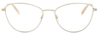 Garrett Leight Olive 51 Cat Eye Glasses - Womens - Gold