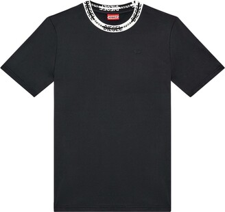 Diesel Awtee-Piper-A-Wt38 embroidered T-shirt - ShopStyle