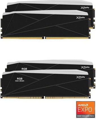 V-COLOR DDR5 SCC 2+2 KIT Manta XFinity 64GB(32GBx2) 8000MHz CL40 1.4V AMD EXPO SK HYNIX ORIGINAL IC RGB Gaming Desktop Upgrade RAM Memory Module ...