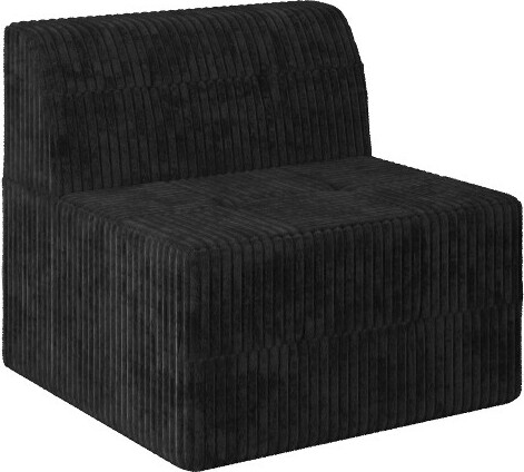 DexmalleModernMinimalistStyleCorduroyBlackSingleseatsofa