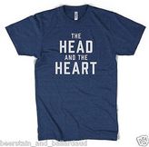 Thumbnail for your product : American Apparel The Head and The Heart Logo T-shirt Indigo Blue NEW Sub Pop All Sizes!