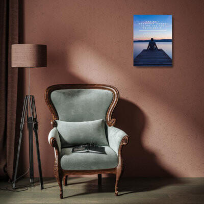 Trinx ArtsyQuotes Gallery Wrapped Canvas Art Titled: Tony Robbins Quote: Impossible Journey