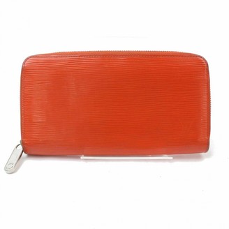 Louis Vuitton Zippy Orange Leather Wallets