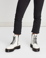 Thumbnail for your product : Dr. Martens White Lace-up Boots - Unisex Jadon 8-Eye Boots