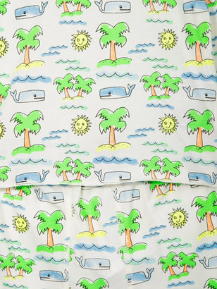Stella McCartney Kids - palm tree print trouser set - kids - Cotton - 3 mth