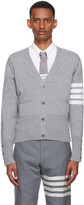 Thumbnail for your product : Thom Browne Gray Cashmere Cardigan